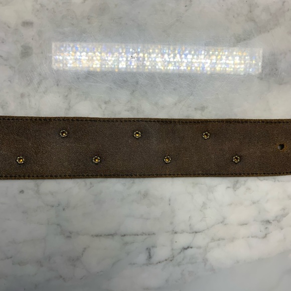 Mens Black Leather Belt With Coins From Around World Size Medium Leather Shop - Picture 10 of 11